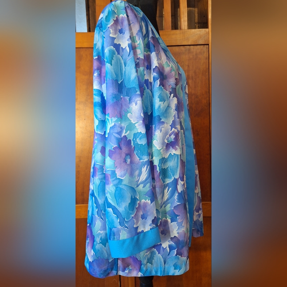 🪻NWT BLAIR women's floral kimono jacket. Size 1X - Picture 2 of 5